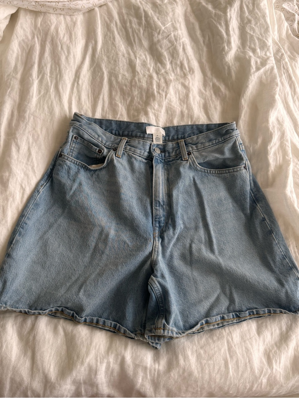 COS jean shorts